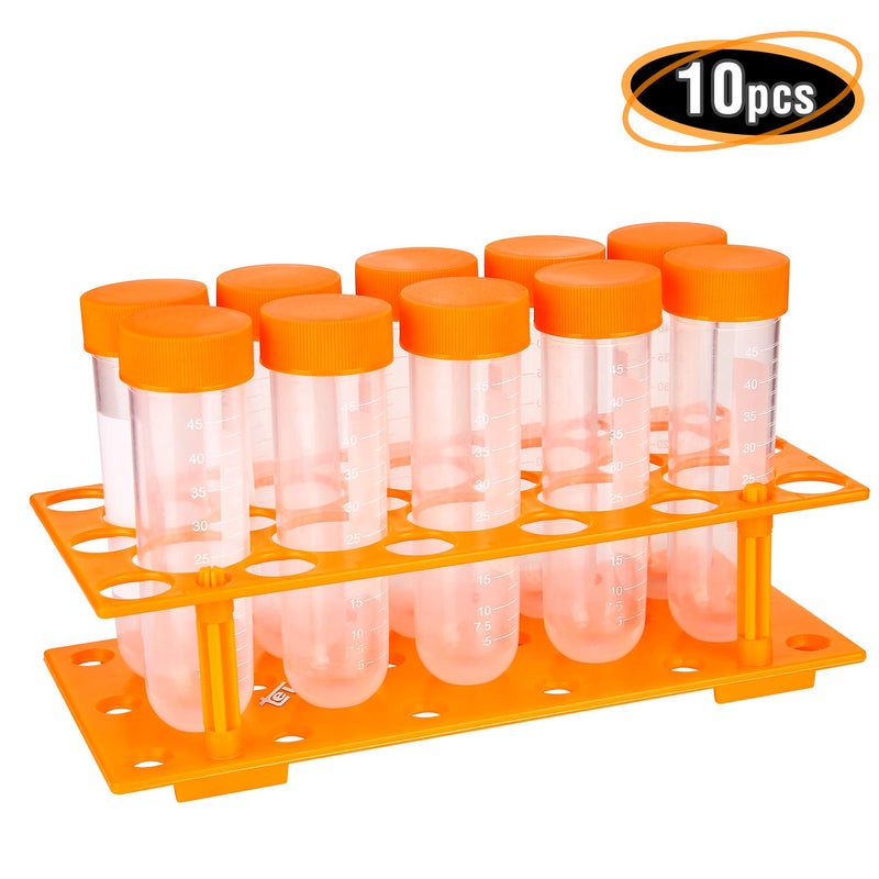 TEKEFT Primary Science Jumbo Test Tubes with Stand, Set of 10 Tubes, Ages 3+ - Image 2